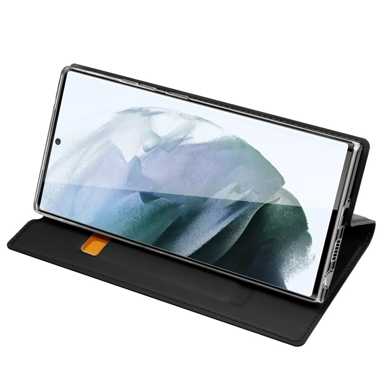 For Samsung Galaxy S22 Ultra 5G DUX DUCIS Skin Pro Series Horizontal Flip Leather Phone Case with Holder & Card Slots(Black) - free shipping - PMC TechLife - Order now!