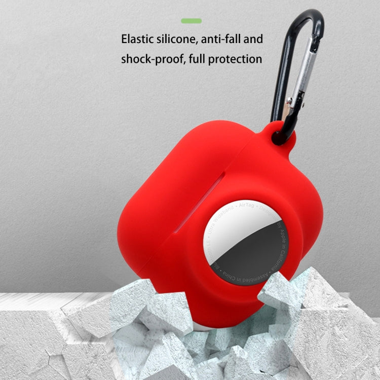 2 in 1 Shockproof Full Coverage Silicone Protective Case For AirPods 3 / AirTag(Blue) - free shipping - PMC TechLife - Order now!