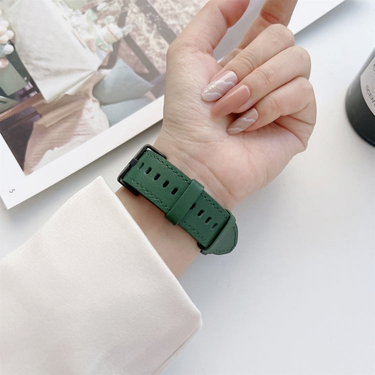 For Samsung Galaxy Watch4 40mm / 44mm Double-sided Leather Strap Watch Band(Grey) - free shipping - PMC TechLife - Order now!