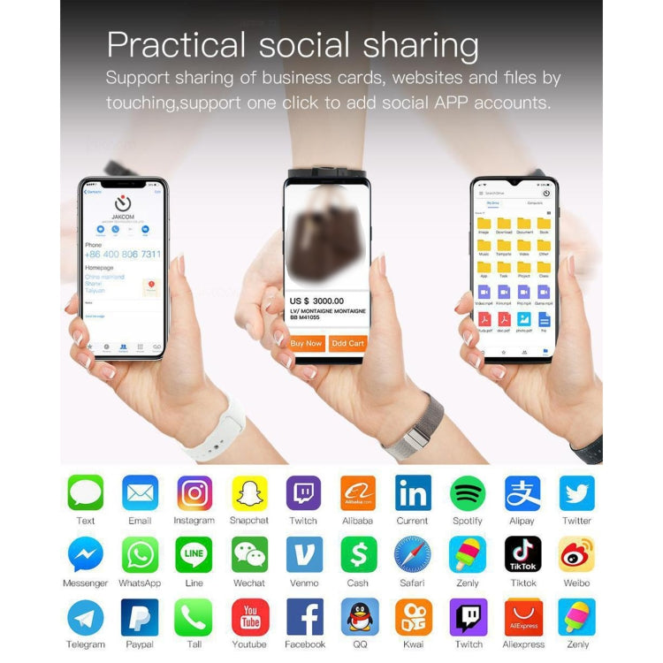 JAKCOM F2 1.28 inch TFT Color Screen Bluetooth Earphone Smart Watch, Support Sleep Monitoring / Heart Rate Monitoring / Bluetooth Call / NFC Function(Black) - free shipping - PMC TechLife - Order now!