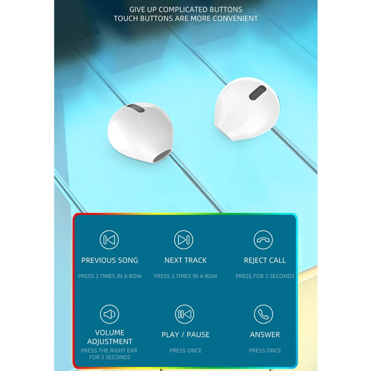 X6WS Mini Noise Reduction Digital Display TWS Wireless Bluetooth Earphone(Black) - TWS Earphone by PMC TechLife | Online Shopping South Africa | PMC TechLife