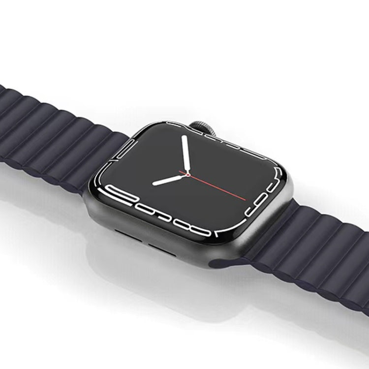 Mutural Liquid Silicone Magnetic Strap Watch Band For Apple Watch Ultra 49mm&Watch Ultra 2 49mm / Series 9&8&7 45mm / SE 3&SE 2&6&SE&5&4 44mm / 3&2&1 42mm(Starlight) - free shipping - PMC TechLife - Order now!