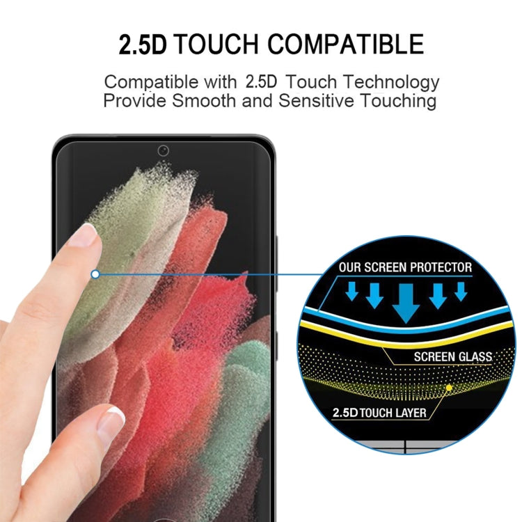 For Samsung Galaxy S22 Ultra 5G Edge Glue 3D Curved Edge Full Screen Tempered Glass Film(Black) - free shipping - PMC TechLife - Order now!