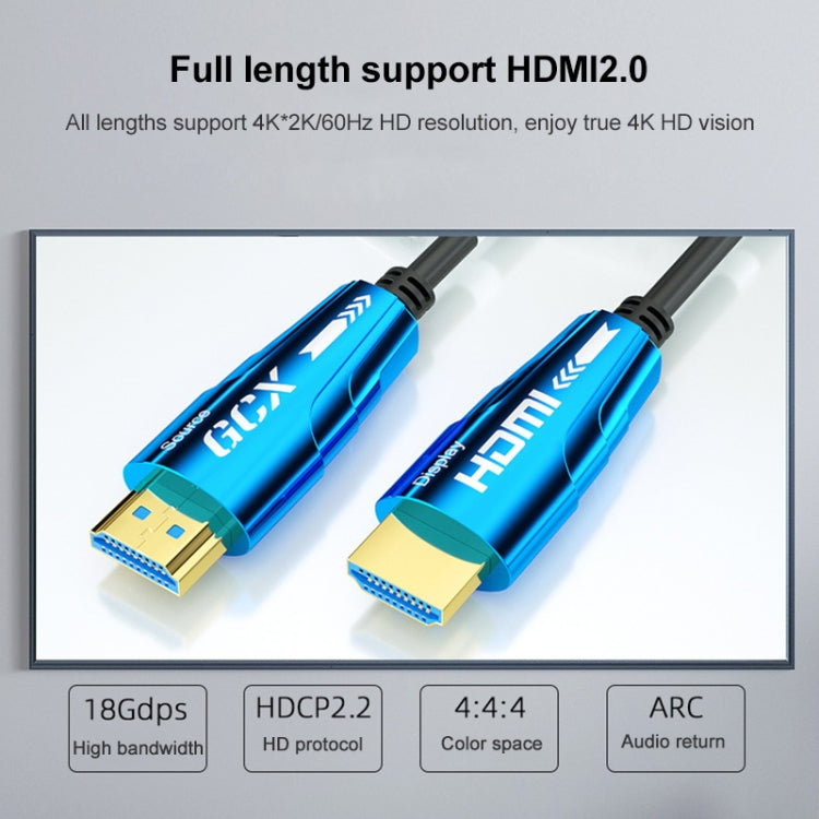 HDMI 2.0 Male to HDMI 2.0 Male 4K HD Active Optical Cable, Cable Length:15m - Audio Optical Cables by PMC TechLife | Online Shopping South Africa | PMC TechLife