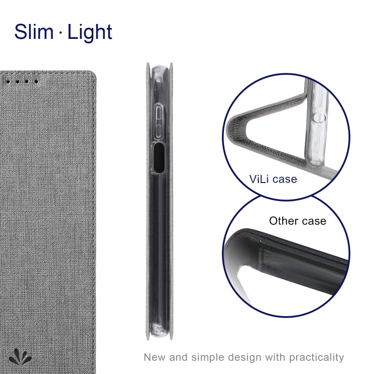 For Xiaomi Mi 11T / 11T Pro ViLi DMX Series Shockproof Magnetic Flip Leather Case(Grey) - Xiaomi Cases by ViLi | Online Shopping South Africa | PMC TechLife | Buy Now Pay Later Mobicred