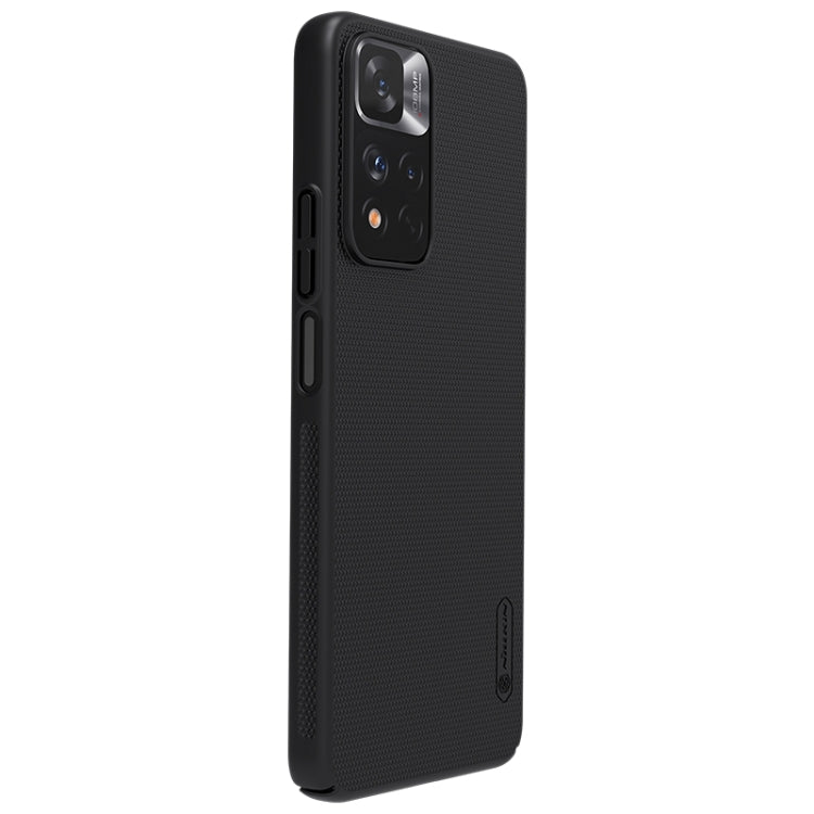 For Xiaomi Redmi Note 11 Pro Glogal / 11 Pro Glogal 5G / 11 Pro+ 5G India / 11E Pro 5G NILLKIN Frosted Concave-convex Texture PC Case (Black) - Redmi Note 11 Pro Case by NILLKIN | Online Shopping South Africa | PMC TechLife