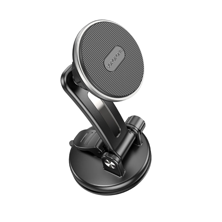 Borofone BH64 Graceful Car Center Console Magnetic Mobile Phone Bracket(Black Silver) - Car Holders by Borofone | Online Shopping South Africa | PMC Jewellery