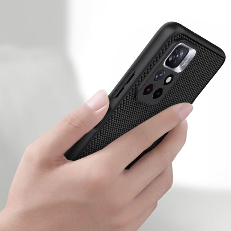 For Xiaomi Redmi Note 11 5G / 11T 5G / 11S 5G / Poco M4 Pro 5G NILLKIN 3D Textured Nylon Fiber TPU Phone Case(Black) - Xiaomi Cases by NILLKIN | Online Shopping South Africa | PMC TechLife | Buy Now Pay Later Mobicred
