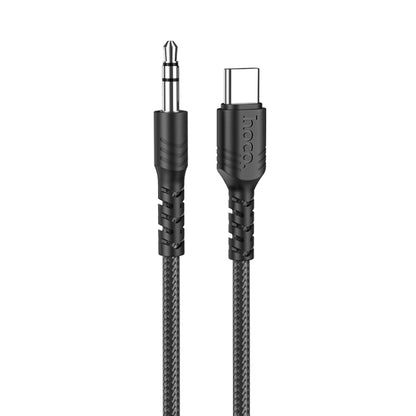 hoco UPA17 Type-C / USB-C Digital Audio Conversion Cable, Length: 1m(Black) - Video & Audio Cable by hoco | Online Shopping South Africa | PMC Jewellery