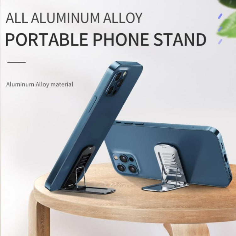 Aluminum Alloy Folding Phone Holder(Black) - Desktop Holder by PMC TechLife | Online Shopping South Africa | PMC TechLife
