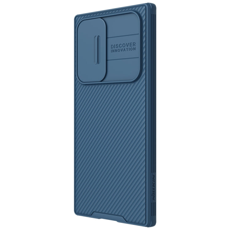 For Samsung Galaxy S22 Ultra 5G NILLKIN Black Mirror Pro Series Camshield Phone Case(Blue) - Galaxy S22 Ultra 5G Cases by NILLKIN | Online Shopping South Africa | PMC Jewellery