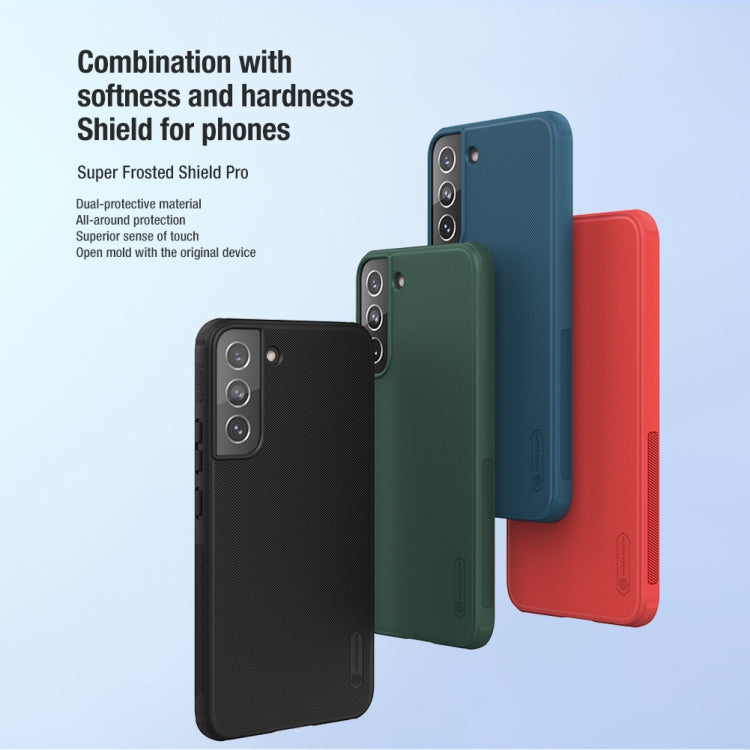For Samsung Galaxy S22 5G NILLKIN Super Frosted Shield Pro PC + TPU Phone Case(Black) - free shipping - PMC TechLife - Order now!