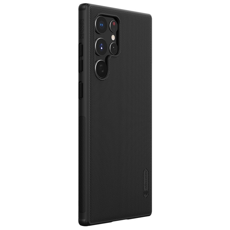 For Samsung Galaxy S22 Ultra 5G NILLKIN Super Frosted Shield Pro PC + TPU Phone Case(Black) - Galaxy S22 Ultra 5G Cases by NILLKIN | Online Shopping South Africa | PMC TechLife | Buy Now Pay Later Mobicred