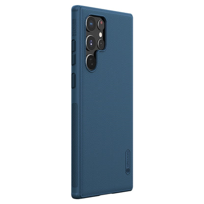 For Samsung Galaxy S22 Ultra 5G NILLKIN Super Frosted Shield Pro PC + TPU Phone Case(Blue) - Galaxy S22 Ultra 5G Cases by NILLKIN | Online Shopping South Africa | PMC Jewellery