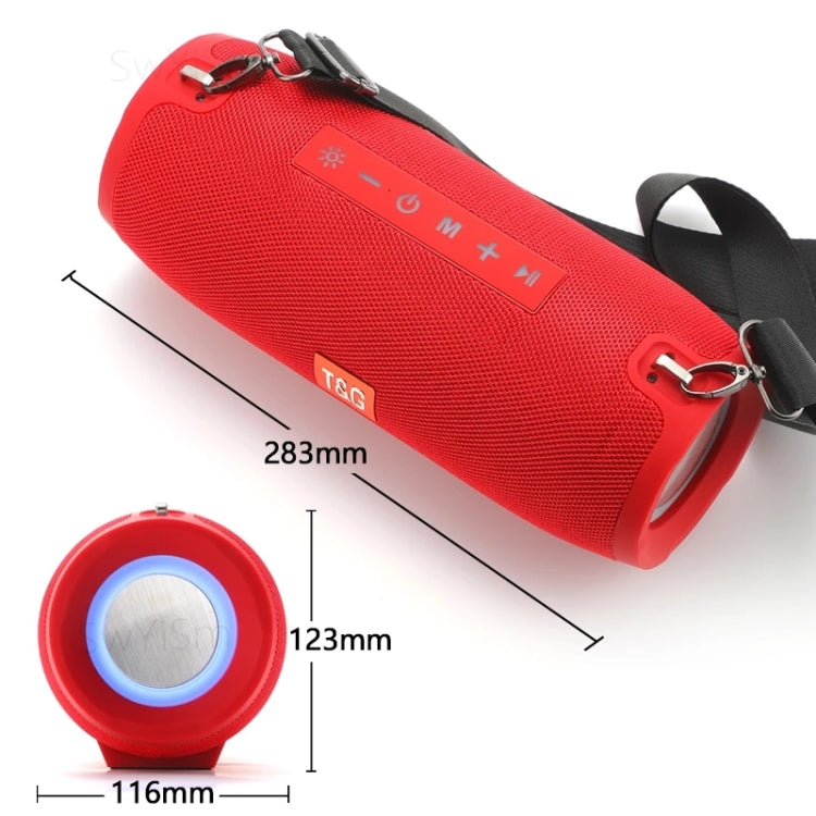 T&G TG322 40W Waterproof Portable LED Bluetooth Speaker(Red) - Desktop Speaker by T&G | Online Shopping South Africa | PMC Jewellery