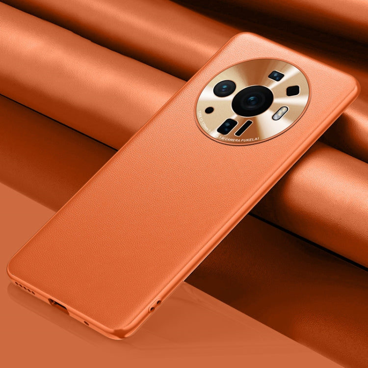 For Xiaomi Mi 12 Ultra 5G Plain Skin Leather Phone Case(Orange) - Xiaomi Cases by GKK | Online Shopping South Africa | PMC Jewellery