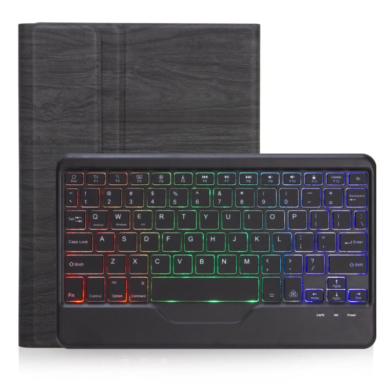 For Microsoft Surface Go 3 / 2 / 1 SFGOS Tri-color Backlit Tree Texture Bluetooth Keyboard Leather Case(Black + Black) - Others Keyboard by PMC Jewellery | Online Shopping South Africa | PMC Jewellery