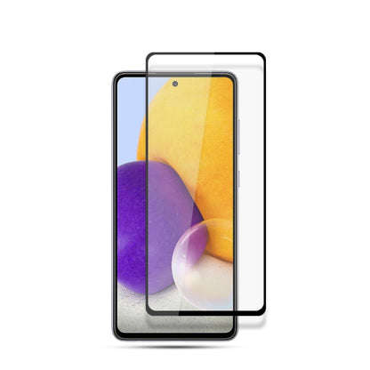mocolo 0.33mm 9H 2.5D Full Glue Silk Print Tempered Glass Film For Samsung Galaxy A73 5G(Black) - Galaxy Tempered Glass by mocolo | Online Shopping South Africa | PMC Jewellery