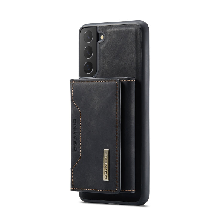 For Samsung Galaxy S22 5G DG.MING M2 Series 3-Fold Multi Card Bag Back Cover Phone Case(Black) - Galaxy S22 5G Cases by DG.MING | Online Shopping South Africa | PMC TechLife | Buy Now Pay Later Mobicred
