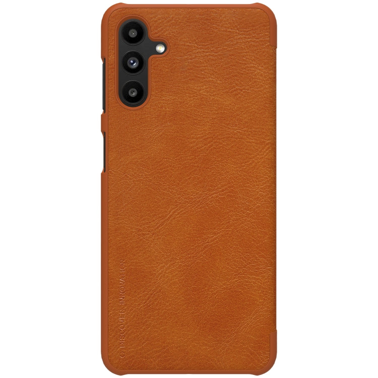 For Samsung Galaxy A13 5G NILLKIN QIN Series Crazy Horse Texture Leather Phone Case(Brown) - Galaxy Phone Cases by NILLKIN | Online Shopping South Africa | PMC TechLife