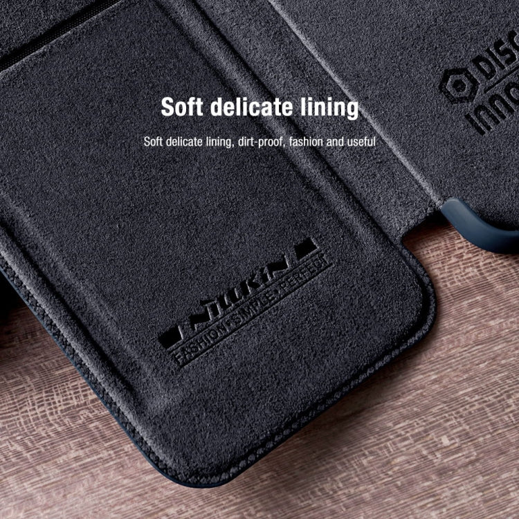 For Samsung Galaxy S22+ 5G NILLKIN QIN Series Pro Sliding Camera Cover Design Leather Phone Case(Brown) - Galaxy S22+ 5G Cases by NILLKIN | Online Shopping South Africa | PMC TechLife | Buy Now Pay Later Mobicred