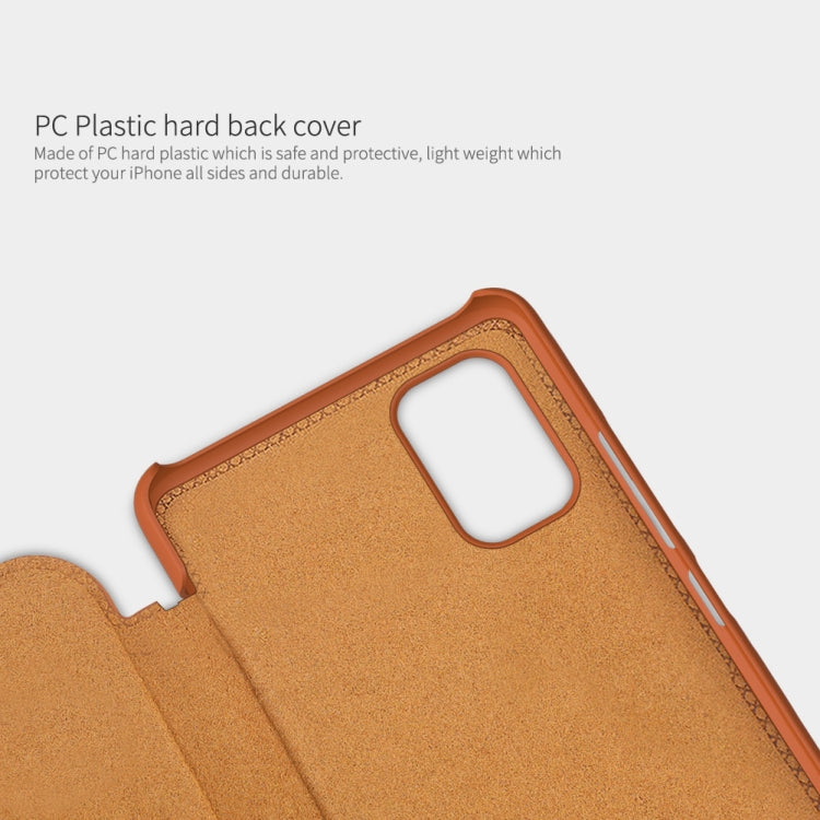 For Xiaomi Redmi Note 11 5G / 11T 5G / Poco M4 Pro 5G / 11S 5G NILLKIN QIN Series Crazy Horse Texture Leather Phone Case(Red) - Xiaomi Cases by NILLKIN | Online Shopping South Africa | PMC TechLife