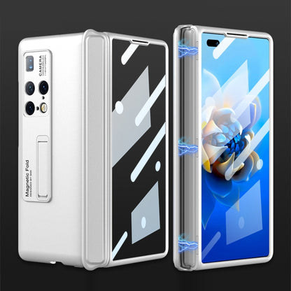 For Huawei Mate X2 GKK Ultra-thin Magnetic Hinge Flip Phone Case with Holder(White) - Huawei Cases by GKK | Online Shopping South Africa | PMC Jewellery