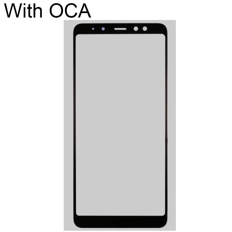 For Samsung Galaxy A8 2018 Front Screen Outer Glass Lens with OCA Optically Clear Adhesive - Outer Glass Lens by PMC Jewellery | Online Shopping South Africa | PMC Jewellery