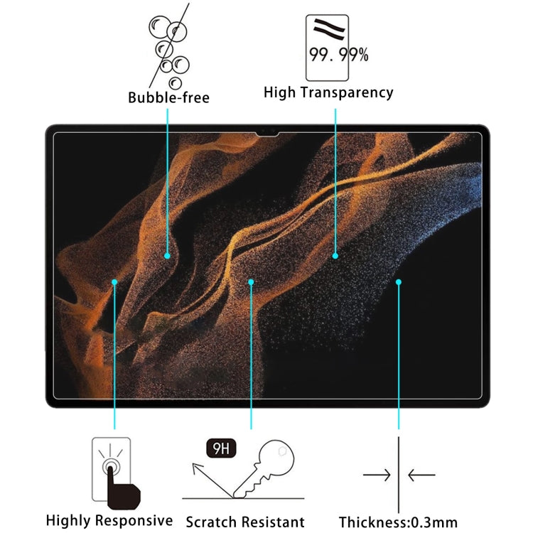 9H 2.5D Explosion-proof Tempered Tablet Glass Film For Samsung Galaxy Tab S8 Ultra / X900 - free shipping - PMC TechLife - Order now!