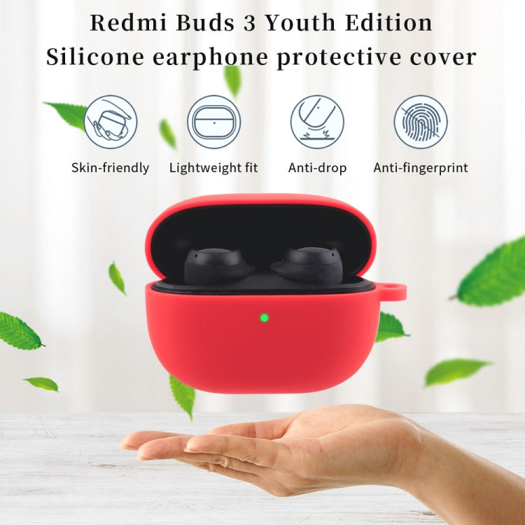 For Xiaomi Redmi Buds 3 Lite Silicone Earphone Protective Case with Hook(Lavender Grey) - free shipping - PMC TechLife - Order now!