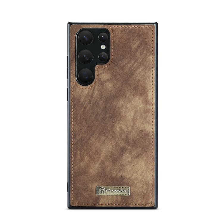 For Samsung Galaxy S22 Ultra 5G CaseMe-008 Detachable Multifunctional Horizontal Flip Leather Case(Brown) - Galaxy S22 Ultra 5G Cases by CaseMe | Online Shopping South Africa | PMC TechLife | Buy Now Pay Later Mobicred
