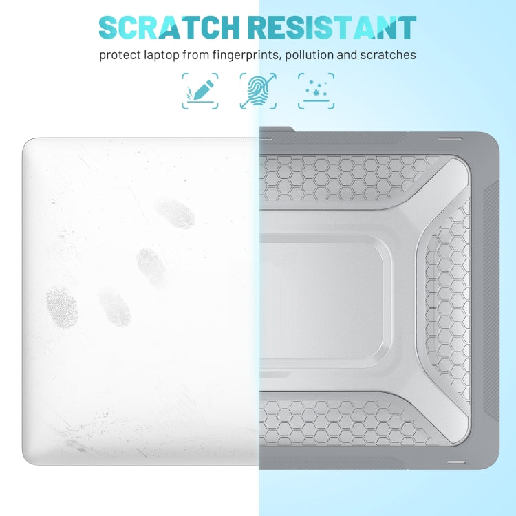 PC + TPU Honeycomb Laptop Protective Case For MacBook Pro 13.3 inch A2338 / A2289 / A2251 (2020)(Star Gray) - MacBook Pro Cases by PMC TechLife | Online Shopping South Africa | PMC TechLife