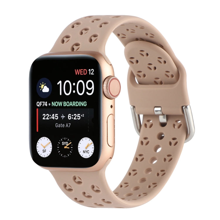 Hollow Out Silicone Watch Band For Apple Watch Series 9&8&7 41mm / SE 3&SE 2&6&SE&5&4 40mm / 3&2&1 38mm(10) - free shipping - PMC TechLife - Order now!