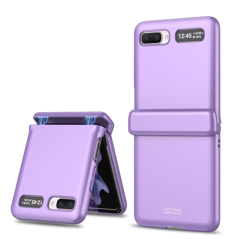 For Samsung Galaxy Z Flip 5G GKK Magnetic Full Coverage Phone Flip Case(Purple) - Galaxy Phone Cases by GKK | Online Shopping South Africa | PMC Jewellery
