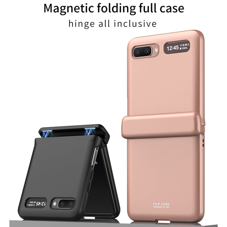 For Samsung Galaxy Z Flip 5G GKK Magnetic Full Coverage Phone Flip Case(Black) - Galaxy Phone Cases by GKK | Online Shopping South Africa | PMC Jewellery