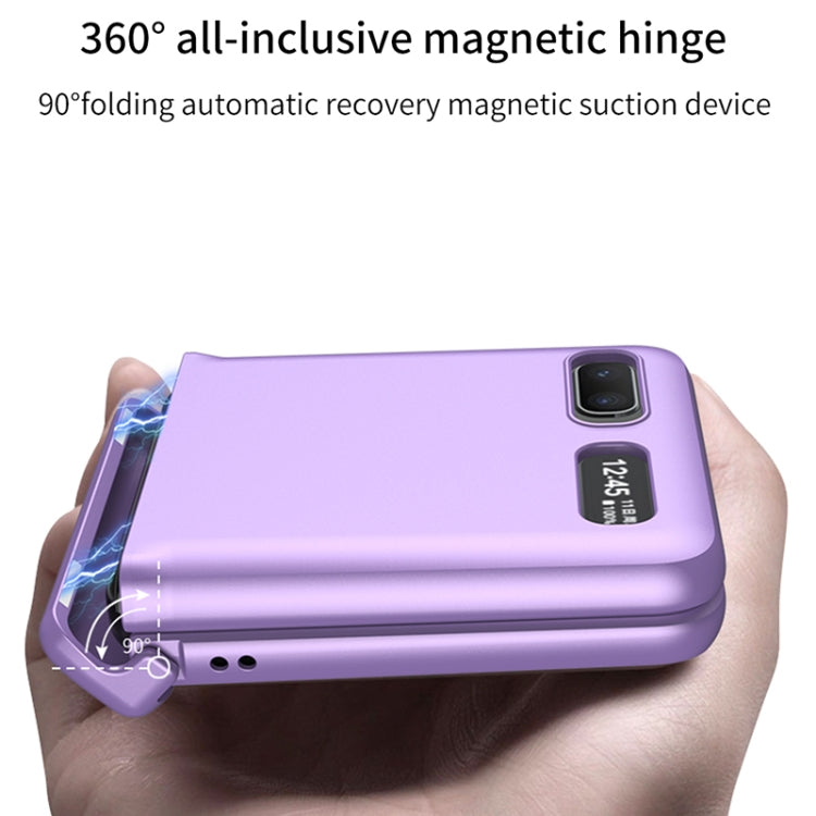 For Samsung Galaxy Z Flip 5G GKK Magnetic Full Coverage Phone Flip Case(Purple) - Galaxy Phone Cases by GKK | Online Shopping South Africa | PMC Jewellery