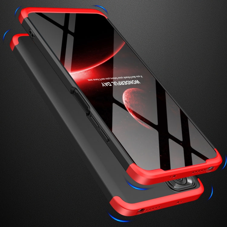 For Xiaomi Redmi Note 11S / 11 Global Version GKK Three Stage Splicing PC Phone Case(Black Red) - Xiaomi Cases by GKK | Online Shopping South Africa | PMC Jewellery