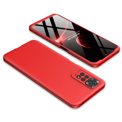 For Xiaomi Redmi Note 11S / 11 Global Version GKK Three Stage Splicing PC Phone Case(Red) - Xiaomi Cases by GKK | Online Shopping South Africa | PMC Jewellery