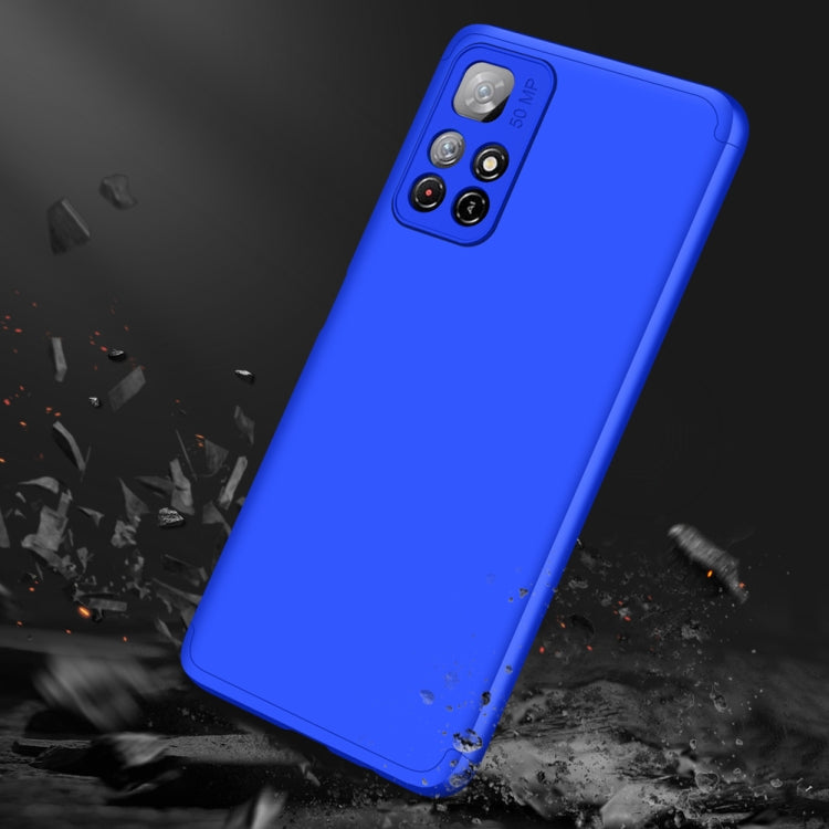 For Xiaomi Poco M4 Pro / Redmi Note 11 CN Version GKK Three Stage Splicing PC Phone Case(Blue) - Xiaomi Cases by GKK | Online Shopping South Africa | PMC Jewellery