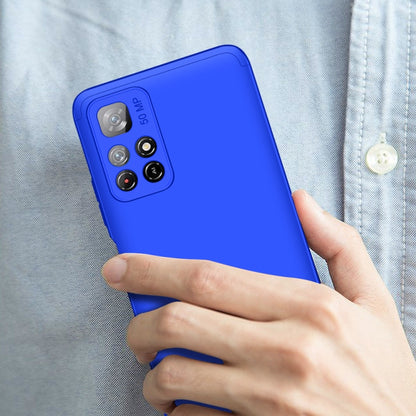 For Xiaomi Poco M4 Pro / Redmi Note 11 CN Version GKK Three Stage Splicing PC Phone Case(Blue) - Xiaomi Cases by GKK | Online Shopping South Africa | PMC Jewellery