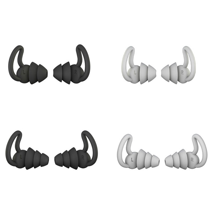 iMeBoBo A1 Shark Fin Version Nano Silicone Sleeping Noise Reduction Earplugs, Style:Two Layer(Grey) - Anti-dust & Ear Caps by PMC TechLife | Online Shopping South Africa | PMC TechLife