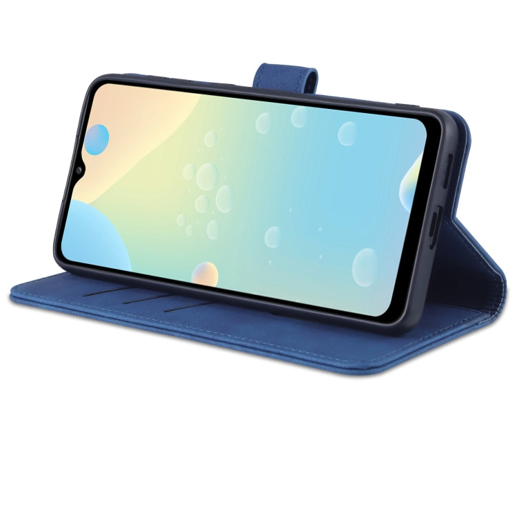 For Samsung Galaxy A53 5G AZNS Skin Feel Calf Texture Horizontal Flip Leather Phone Case(Blue) - free shipping - PMC TechLife - Order now!