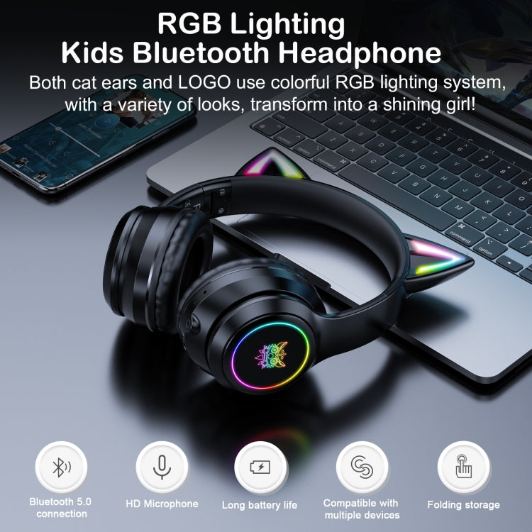ONIKUMA B90 RGB Lighting Wireless Bluetooth Headphone(Black) - free shipping - PMC TechLife - Order now!