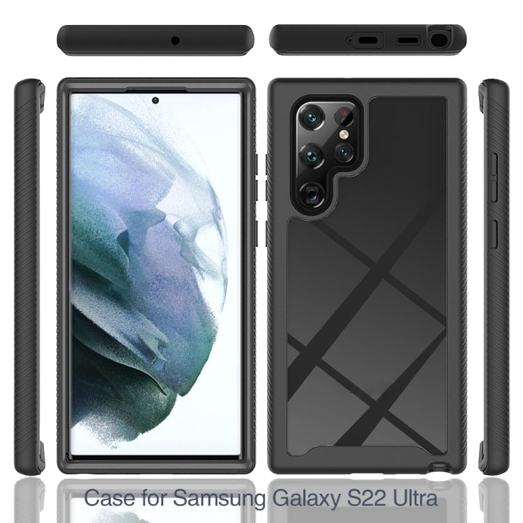 For Samsung Galaxy S22 Ultra 5G Starry Sky Full Body Hybrid Shockproof Phone Case(Black) - Galaxy S22 Ultra 5G Cases by PMC TechLife | Online Shopping South Africa | PMC TechLife | Buy Now Pay Later Mobicred