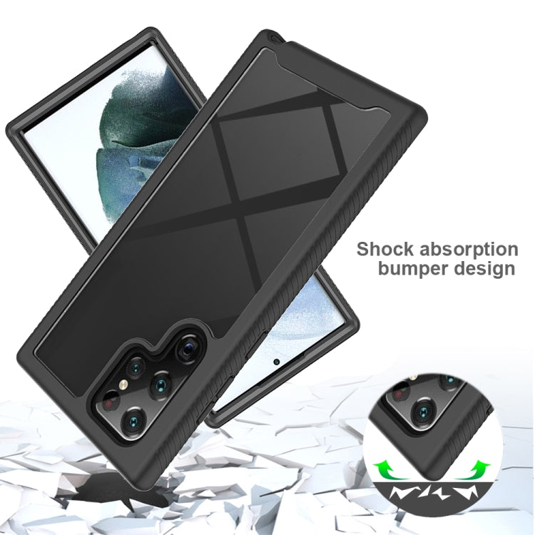 For Samsung Galaxy S22 Ultra 5G Starry Sky Full Body Hybrid Shockproof Phone Case(Black) - Galaxy S22 Ultra 5G Cases by PMC TechLife | Online Shopping South Africa | PMC TechLife | Buy Now Pay Later Mobicred