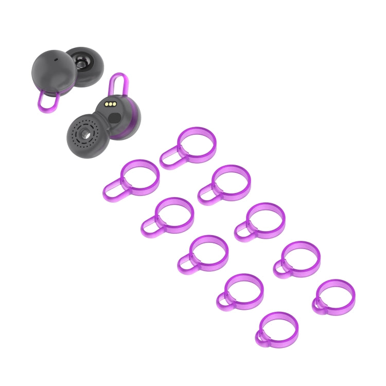 5 Pairs Non-Slip Silicone Earphone Ferrule Set for Sony LinkBuds Ear Cap(Purple) - Anti-dust & Ear Caps by PMC Jewellery | Online Shopping South Africa | PMC Jewellery