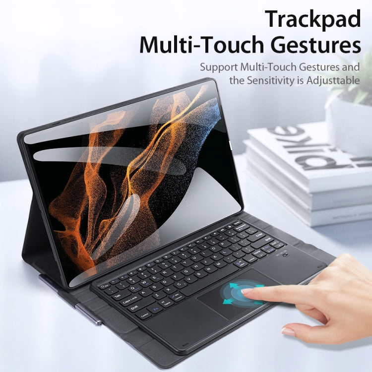 For Samsung Galaxy Tab S8 Ultra 14.6 inch SM-X900 DUX DUCIS Detachable Ultrathin Bluetooth Keyboard Leather Case(Black) - Samsung Keyboard by DUX DUCIS | Online Shopping South Africa | PMC TechLife