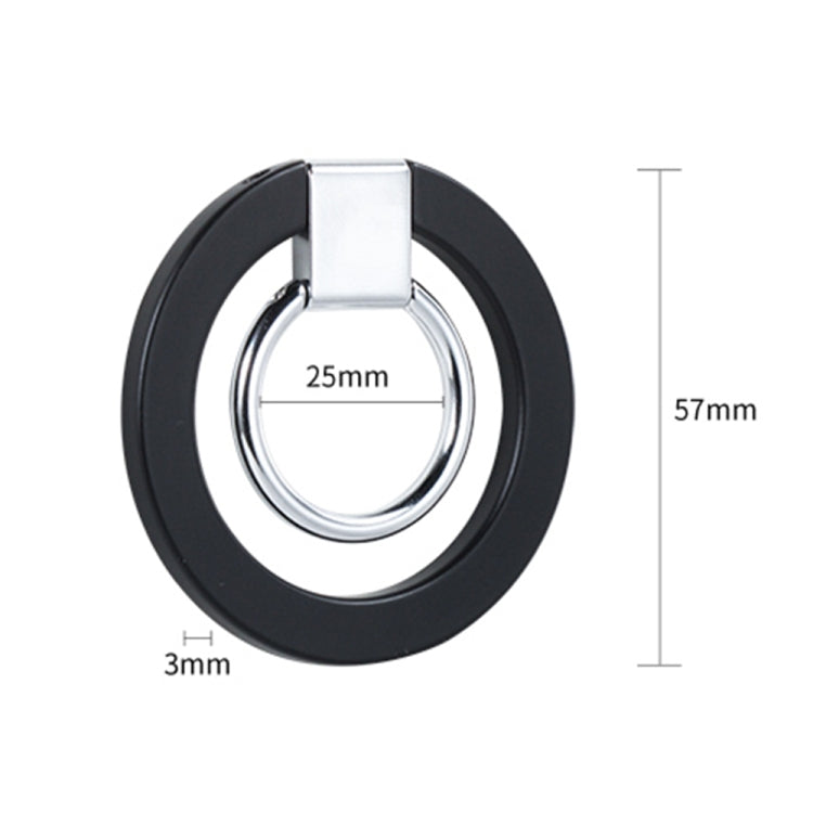 wlons Magnetic 360 Degree Rotatable Mobile Phone Ring Holder(Black) - Ring Holder by wlons | Online Shopping South Africa | PMC TechLife | Buy Now Pay Later Mobicred