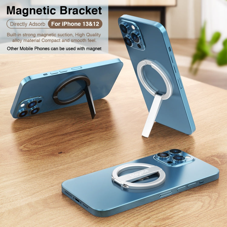 DUX DUICS Stoyobe HF-IV Magnetic Mobile Phone Stand Bracket for iPhone 12 & 13 Series(Silver) - Hand-Sticking Bracket by DUX DUCIS | Online Shopping South Africa | PMC TechLife | Buy Now Pay Later Mobicred
