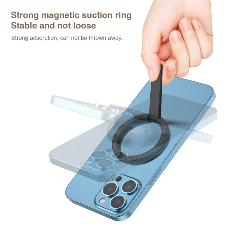 DUX DUICS Stoyobe HF-IV Magnetic Mobile Phone Stand Bracket for iPhone 12 & 13 Series(Silver) - Hand-Sticking Bracket by DUX DUCIS | Online Shopping South Africa | PMC TechLife | Buy Now Pay Later Mobicred